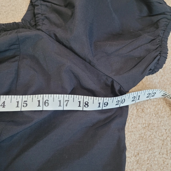 NWT Rue 21 Black Festival Lace Front Crop Top Balloon Sleeve Women's Size 2X - Picture 10 of 11